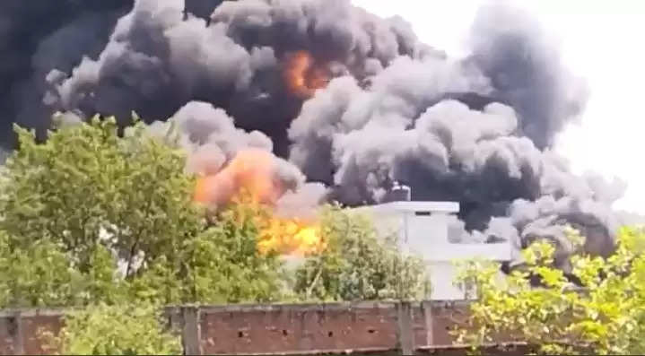 Fire in factory