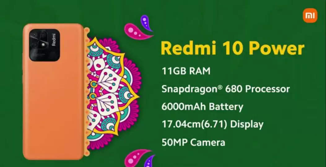 Redmi 10 Power smartphone