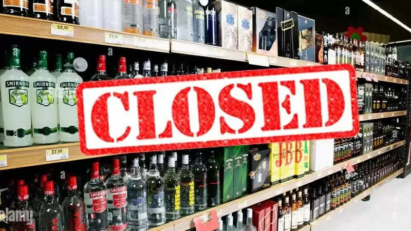 liquor shops closed