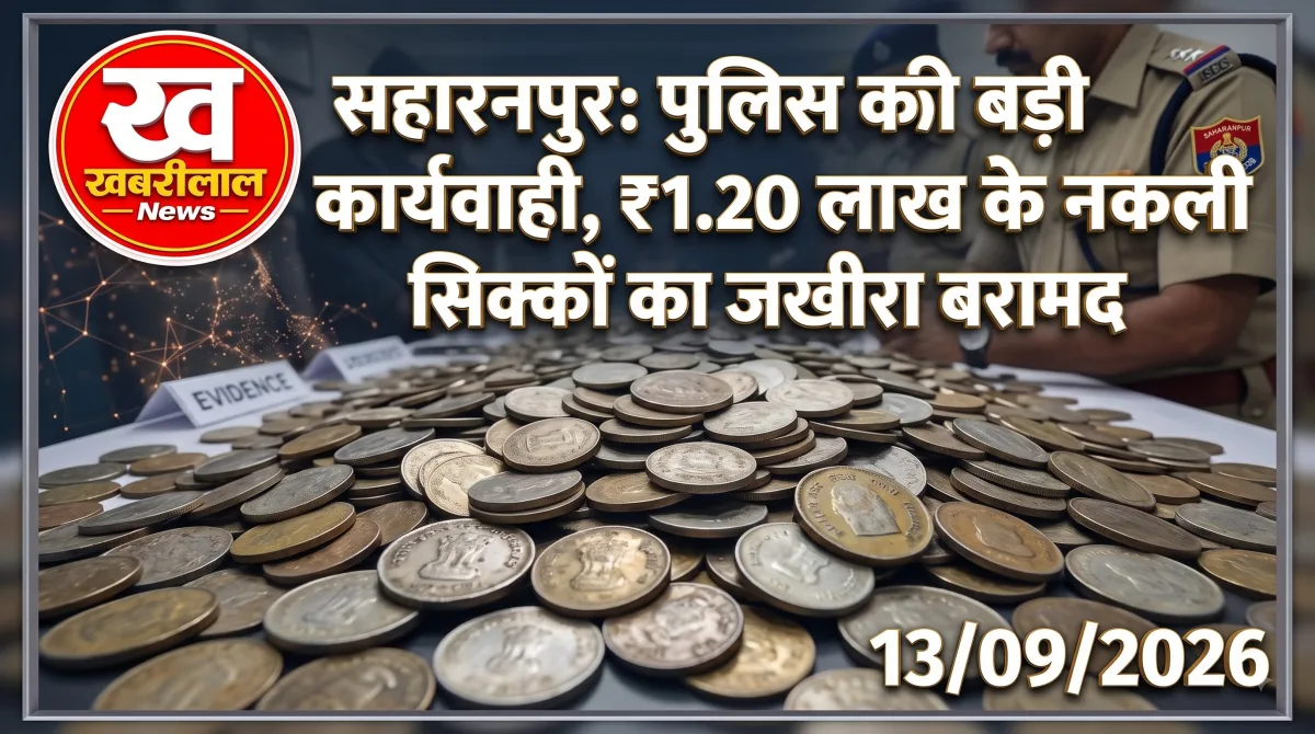 सहारनपुर में नकली सिक्के बरामद: PNB कांड के बाद जाली करंसी का भंडाफोड़