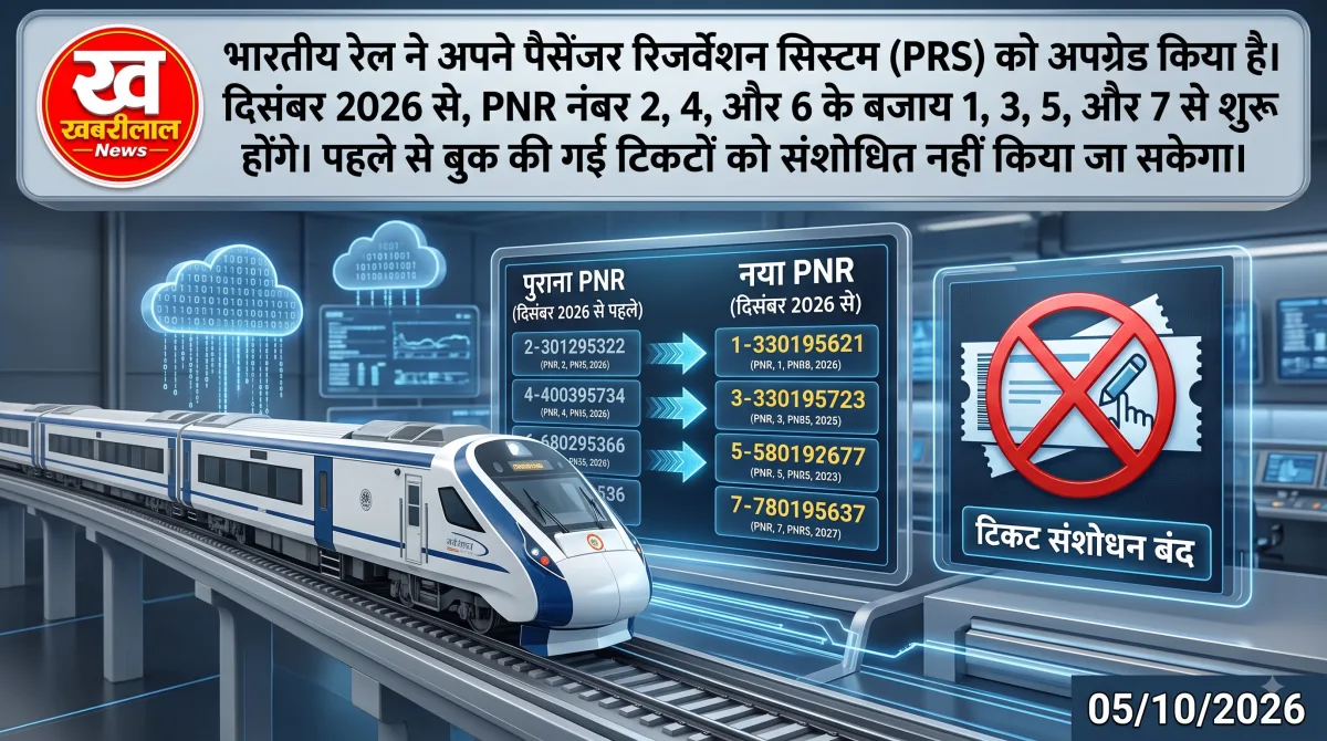 Indian Railways Rule Change: दिसंबर से बदल जाएंगे ट्रेन टिकट के PNR नंबर, नई सीरीज लागू, एडवांस बुकिंग वाले यात्री जरूर दें ध्यान