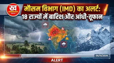 IMD rain alert weather forecast in Delhi UP Bihar and 18 states due to western disturbance