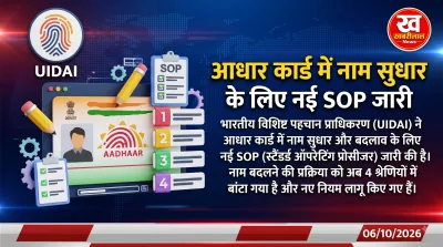 UIDAI new rules for Aadhaar card name update standard operating procedure SOP 2026
