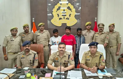 Bijnor UP police arrested three accused involved in robbery and planning a bank heist in Uttarakhand