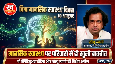 Filmmaker Sonu Tyagi and Go Spiritual India spreading awareness on World Mental Health Day