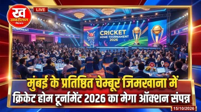 Actress Donal Bisht and singer Simran Bhardwaj at Chembur Gymkhana Cricket Tournament 2026 mega auction