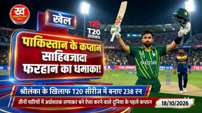 T20I इतिहास में साहिबजादा फरहान का अनोखा विश्व रिकॉर्ड, तीनों मैचों में अर्धशतक जड़कर बने पहले कप्तान