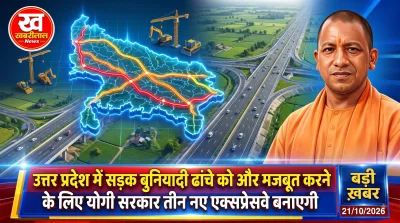 Map and construction planning for three new expressways in Uttar Pradesh