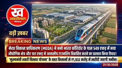 Meerut MDA new industrial and residential township project map near Namo Bharat Corridor