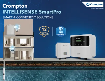 Crompton Simplifies Household Water Management with INTELLISENSE SmartPro