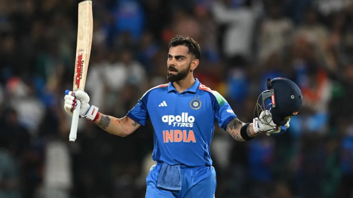Virat Kohli celebrates 55th ODI century against West Indies