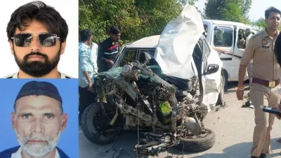 मेरठ में सड़क हादसे में 3 की मौत : खरखौदा बाईपास पर दो कारों की आमने-सामने भिड़ंत के बाद इको कार तीन बार पलटी, चालक का हाथ कटा
