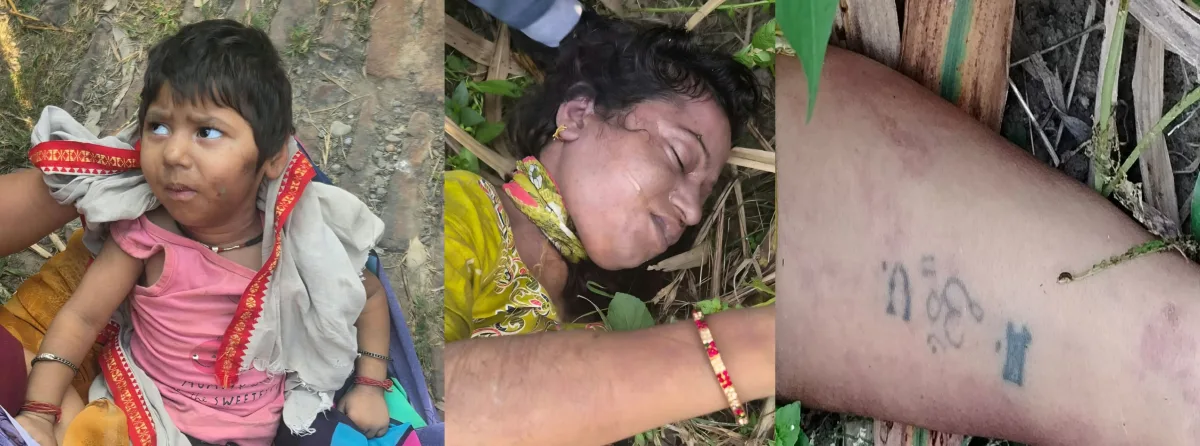 बिजनौर के नूरपुर में गन्ने के खेत से मिला अज्ञात महिला का शव