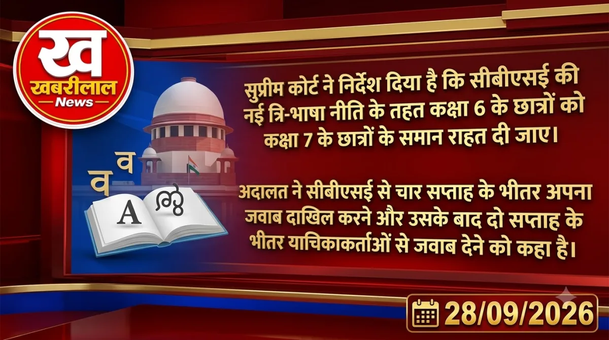 CBSE Three Language Policy Supreme Court Class 6 Relief