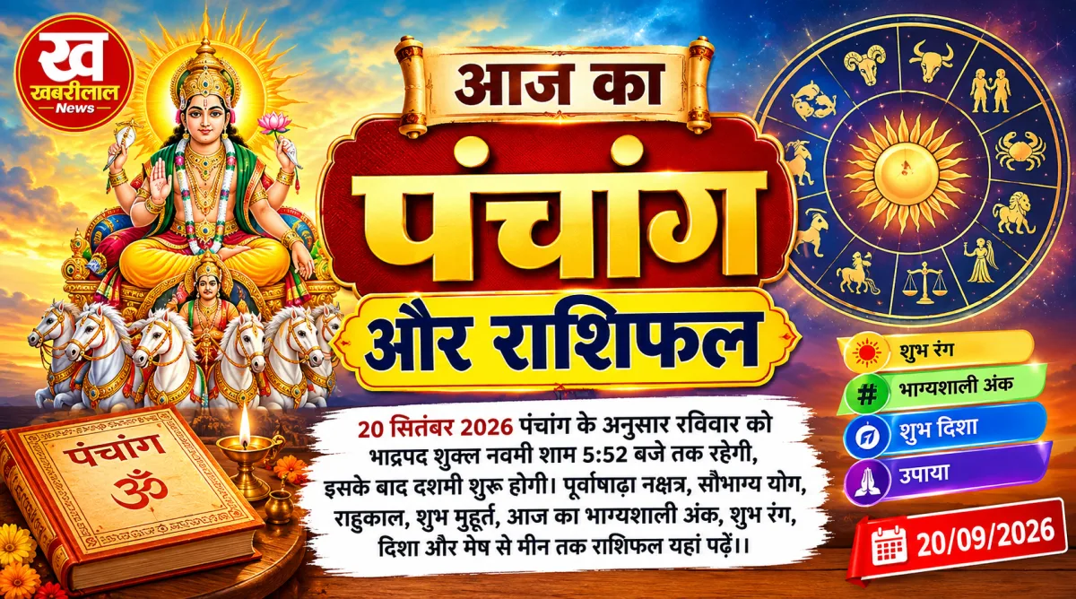20 सितंबर 2026 पंचांग और राशिफल