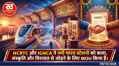 Namo Bharat train station transformed into a vibrant art and cultural social hub