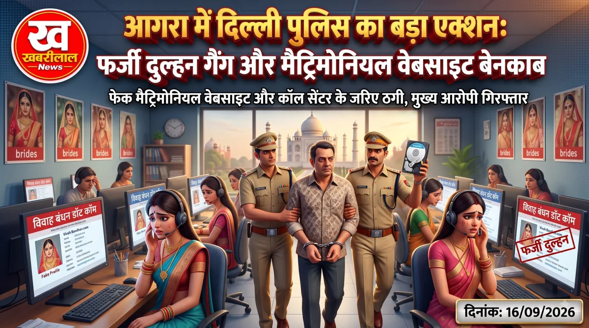 आगरा में पकड़े गए फर्जी मैट्रिमोनियल वेबसाइट के कॉल सेंटर और नकली दुल्हन रैकेट की प्रतीकात्मक तस्वीर