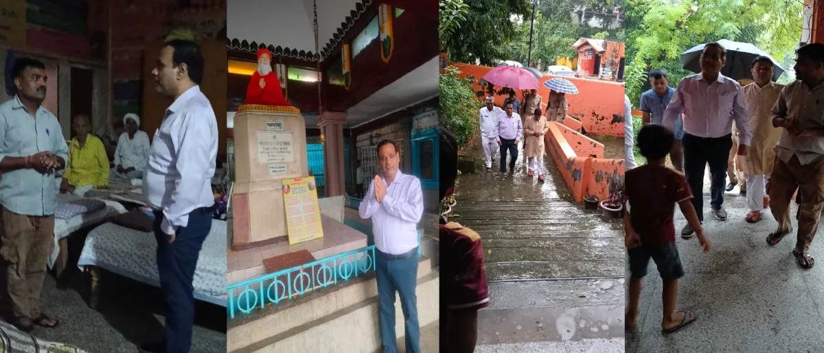 बिजनौर DM उमेश प्रताप सिंह ने महात्मा विदुर सेवा आश्रम का निरीक्षण किया