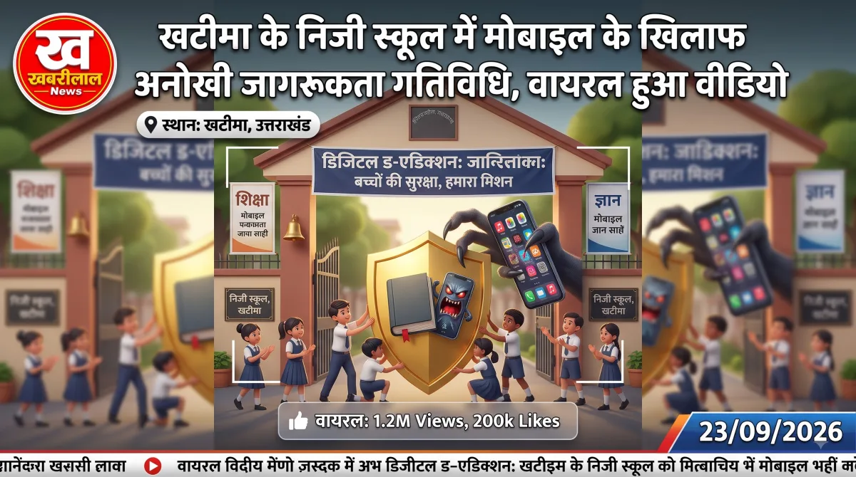 Uttarakhand School Mobile Activity viral video