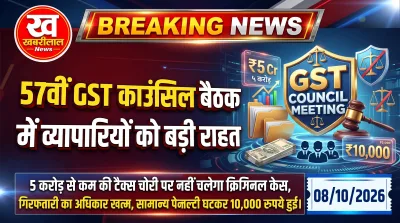 Finance Minister Nirmala Sitharaman chairing the 57th GST Council Meeting offering tax relief to businesses