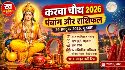 Today daily horoscope and panchang for 29 October 2026 Karwa chauth special astrology