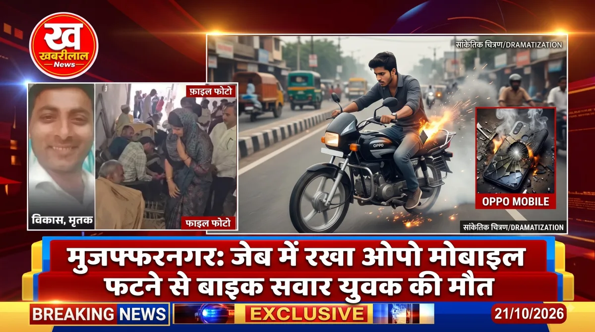 Police investigating scene of mobile explosion accident in Muzaffarnagar