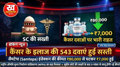 Medical concept showing affordable cancer drugs and injections following price cut in India