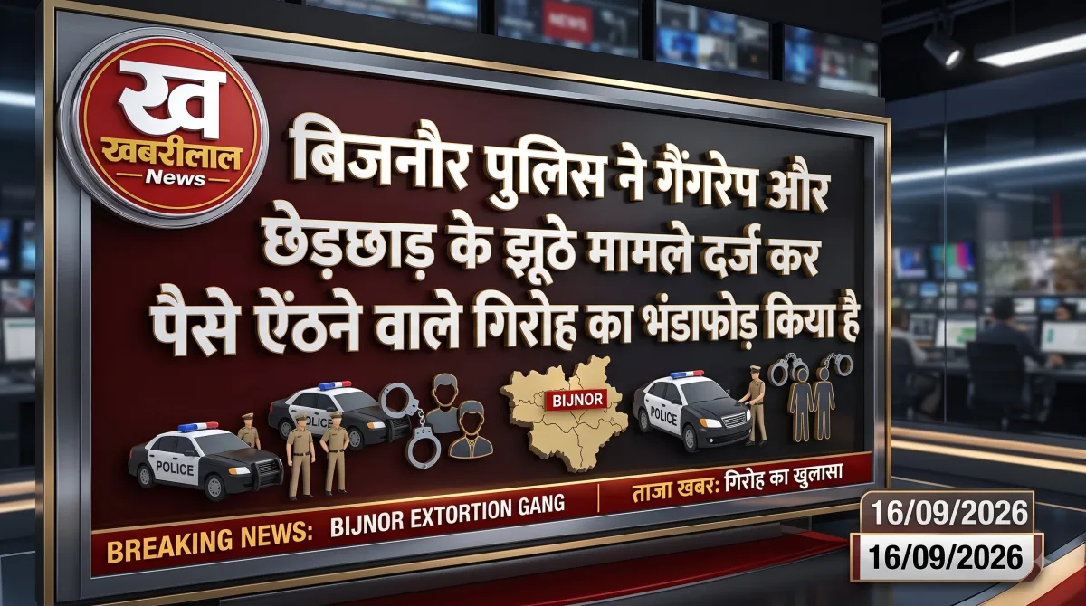 बिजनौर पुलिस द्वारा फर्जी मुकदमे दर्ज कराने वाले गिरोह के खुलासे की प्रतीकात्मक तस्वीर