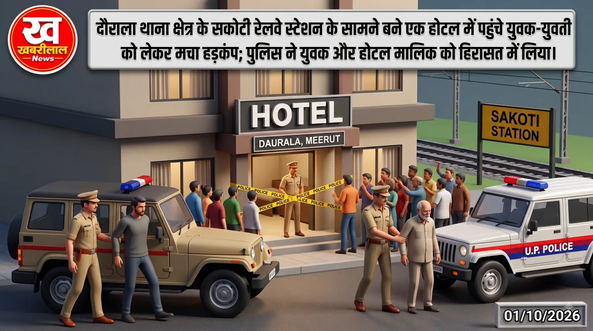 Daurala hotel case police investigation after youth and woman arrived at hotel