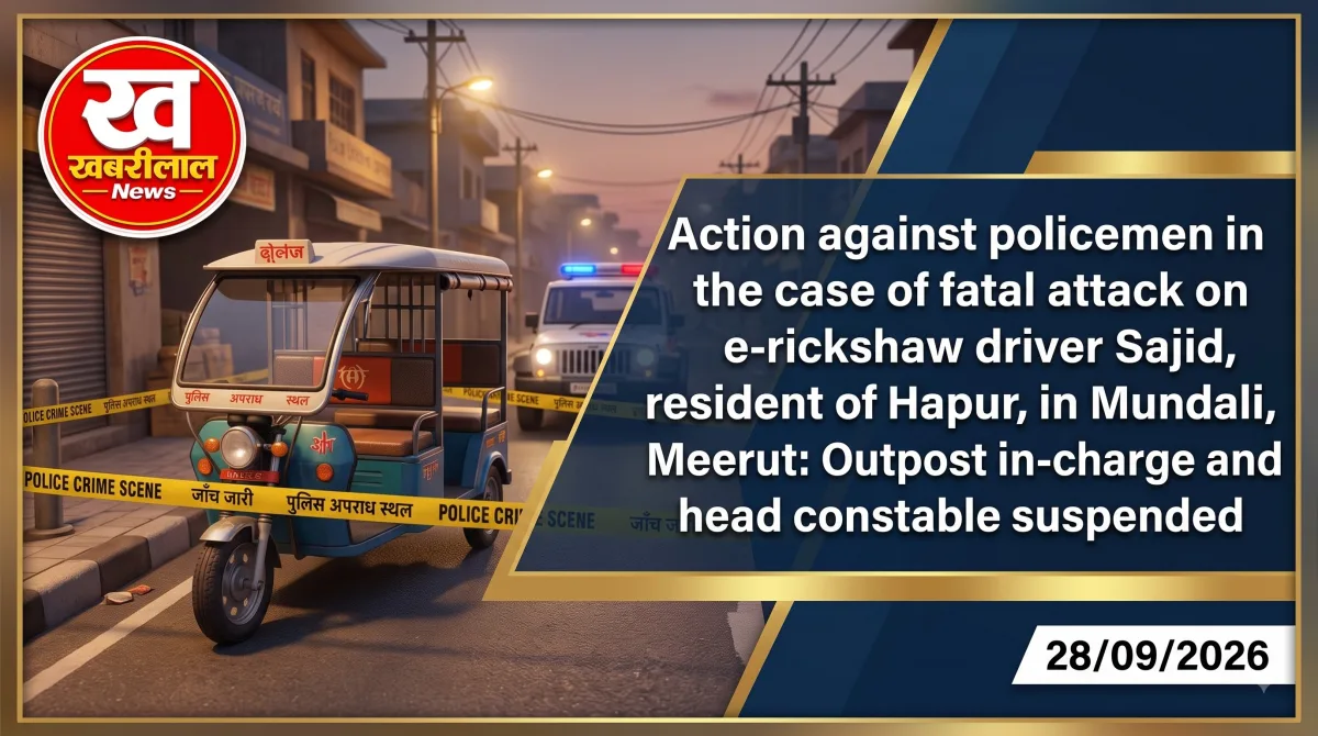 Meerut Police Action After Sajid E Rickshaw Driver Attack