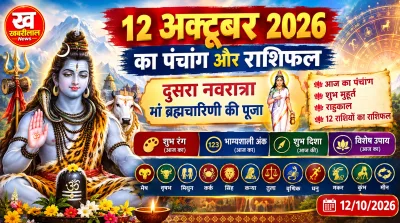 12 October 2026 Aaj ka Panchang and Rashifal Navratri Day 2 Maa Brahmacharini Puja