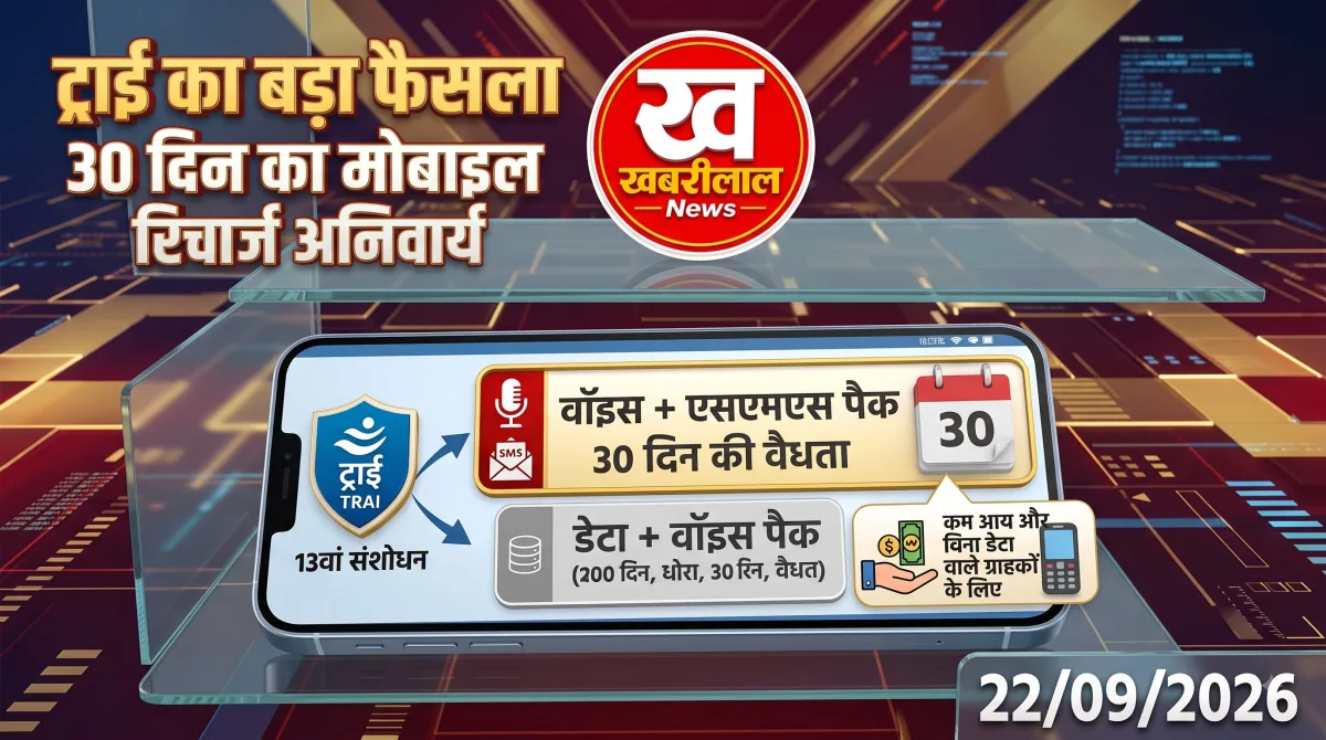 TRAI के नए रिचार्ज नियमों के तहत छोटे वैलिडिटी वाले वॉइस और SMS प्लान