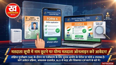 Voter ID card and Election Commission website portal for voter list registration form 6