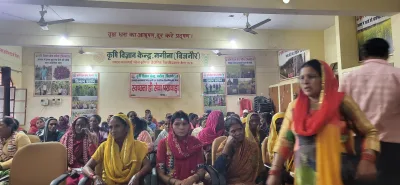 Women farmers honored at KVK Nagina Bijnor during Mahila Kisan Diwas 2026