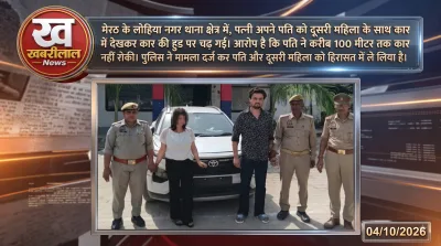 Meerut Incident Wife on Car Bonnet During Dispute on Hapur Road
