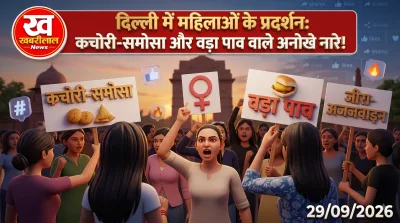 Women protest in Delhi with viral slogans