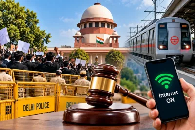 CJP Protest पर सुप्रीम कोर्ट का आदेश : कहा– इंटरनेट चालू करें और बैरिकेड हटाएं, मेट्रो संचालन तब तक नहीं रुकना चाहिए जब तक कानून व्यवस्था को चुनौती न हो